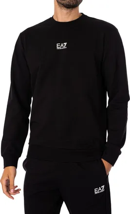 Emporio Armani Middenlogo Sweatshirt, Zwart