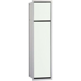 Emco M&oacute;dulo Armario Wc Empotrado Asis 150 654mm Cromo / Blanco &Oacute;ptico