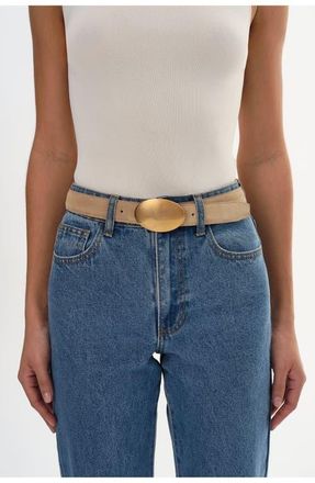 LaMarque Marbella | Suede Belt in Stone at Nordstrom, Size X-Small
