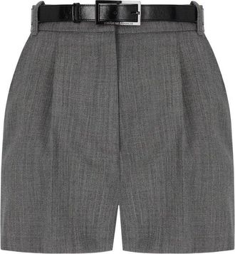 Elisabetta Franchi SHORTS CON CINTURA GRIGIO MELANGE ELISABETTA FRANCHI