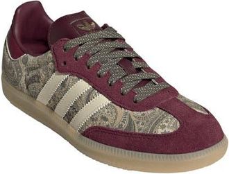 adidas x Liberty London Samba Sneaker in Maroon/vanilla/olive at Nordstrom, Size 10.5
