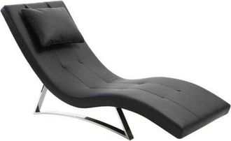 Miliboo Chaise Longue Dise&ntilde;o Negro Monaco