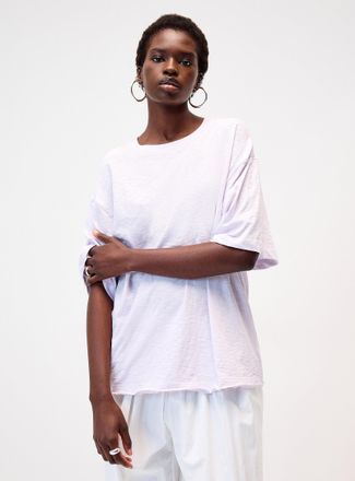 Twik Womens Scissor-cut hem slub T-shirt