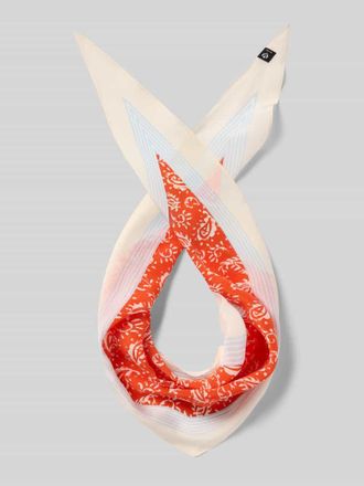 Fraas Seidentuch mit Logo-Detail in Rot, Gr&ouml;&szlig;e 1