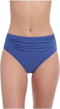 Gottex Solo Mid-Rise Shirred Bottom in Denim at Nordstrom, Size 14