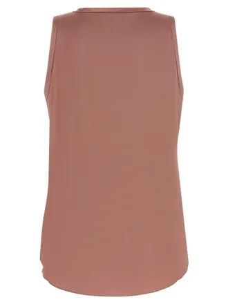 Brunello Cucinelli Stretch Silk Satin Tank Top - rose