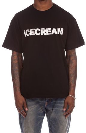 Icecream Snow Top Cotton Graphic T-Shirt in Black at Nordstrom, Size Xx-Large