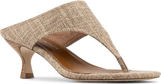 Donald J Pliner Lucynda Kitten Heel Flip Flop in Tobacco at Nordstrom, Size 5.5