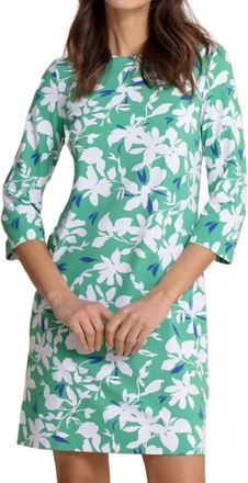 Southern Tide Leira Blossom Bay Printed Dress In Green