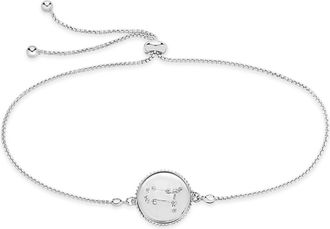 Sterling Forever Sterling Silver Constellation Disk Bolo Bracelet