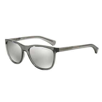 Emporio Armani Accessoires, unisex, Grijs, ONE Size, Ea 4053 Vierkante Zonnebril
