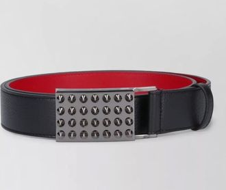 Christian Louboutin reversible belt adjustable length metal hardware
