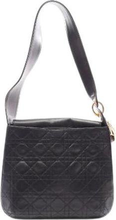 Dior Pre-owned Lady Dior Leren Schoudertas - Dames - Vintage Schoudertas - Zwart - ONE Size - Leer - Vintage