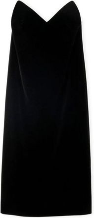 Loewe Velvet Bustier Jurk met Metalen Skelet - Dames - Korte kleedjes - Zwart - S - Katoen - Kleedjes