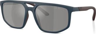 Emporio Armani Ea 4248U 62606G Zonnebrillen - Heren - Zonnebrillen - Blauw - 58 MM - Accessoires