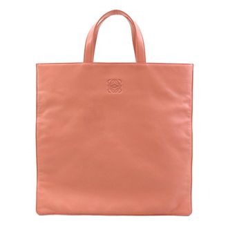 Loewe Salmon Pink Leather Handbag Tote Bag (Pre-Owned)
