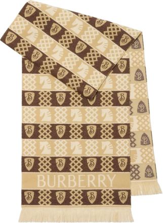 Burberry Sciarpa con logo jacquard - Toni neutri