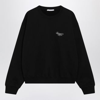 Givenchy Schwarzes Sweatshirt aus geb&uuml;rsteter Baumwolle von Givenchy mit Logo