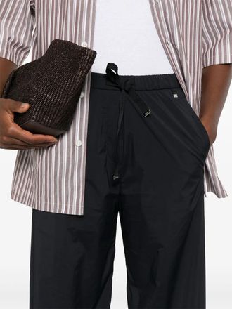 Herno Drawstring Wide-Leg Trousers - Black