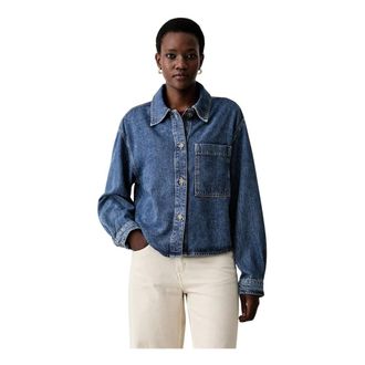Marc O'Polo Camicia in Denim - - Blouses & Shirts - Donna - Blu - S