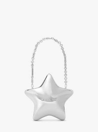 Michael Kors Darla Small Silver-Tone Star Convertible Clutch