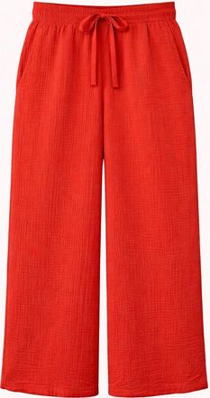 Mixray Hoge Taille Textuur Muslin Stof Broek