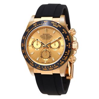 Rolex Pre-owned Rolex Cosmograph Daytona Chronograph Champagne Dial Mens Watch 116518LN