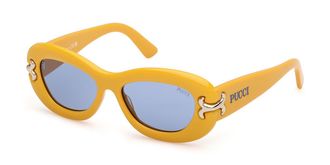 Pucci Emilio Pucci EP0210 39V Womens Sunglasses Yellow Size 52