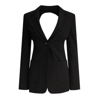 Max Mara Anagni Blazer - Dames - Jassen - Zwart - Maat: 2XS Leer