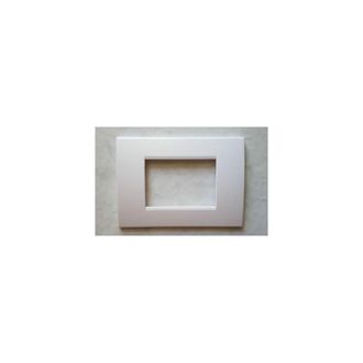 Trade Shop Trade Shop - Placca Placche Placchete Compatibili Living Light In Abs 3 4 7 Posti Colorate - White Opaque