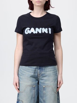 Ganni T-shirts in cotone organico con logo Ganni