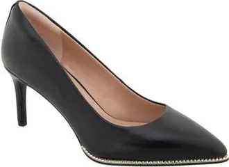 BCBGeneration Clara Chain Pointed Toe Pump in Black at Nordstrom, Size 6.5