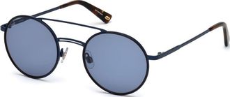 Web Eyewear Blue Metal Mens Sunglasses