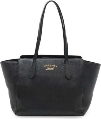 Gucci Pre-owned Leather gucci-bags - Dames - Vintage Shopper - Zwart - ONE Size - Leer - Vintage