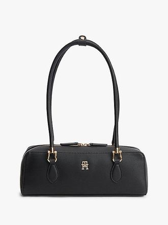 Tommy Hilfiger TH Monogram Textured Shoulder Bag