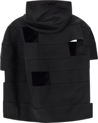 Comme Des Gar&ccedil;ons Mens Black Wool Shell Jacket Clothing