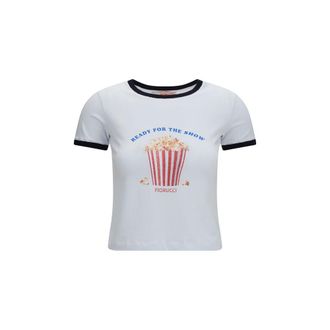 Fiorucci Witte Katoenen T-shirt
