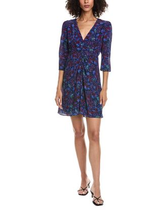 The Kooples New Feathers Silk Mini Dress
