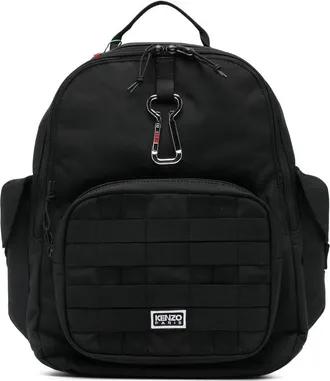 Kenzo Logo-embroidered Backpack