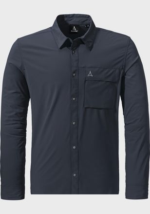 Sch&ouml;ffel Outdoorhemd SCH&Ouml;FFEL Hiking Shirt Style Dunajec MNS, Herren, Gr. 56, Normalgr&ouml;ssen, blau (8820, blau), Oberstoff: 85% Polyester 15% Elasthan, V-Aussch
