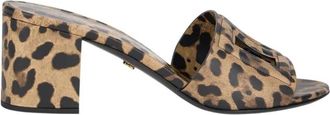 Dolce & Gabbana Leo-print Kalfsleren Mules - Dames - Muiltjes - Veelkleurig - 41 EU - Leer - Schoenen