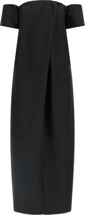 Magda Butrym Re 26 Dress 18 - Dames - Casual kleedjes - Zwart - S - Wol - Kleedjes