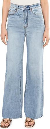 Daze Far Out High-rise Wide Leg In Fools Gold Womens Clothing Fools Gold : 33 32.5, Cotton/Denim/Spandex