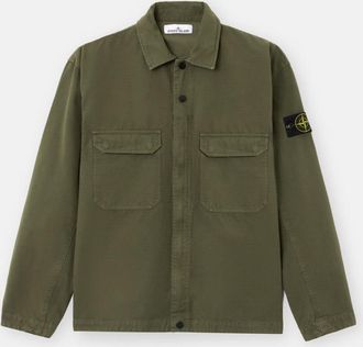 Stone Island Overshirt Jacket In Organic Cotton