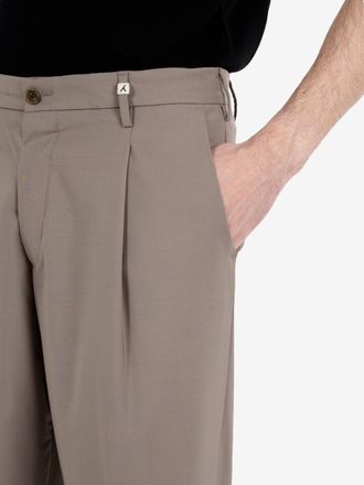 Myths Pantaloni in lana vergine tortora