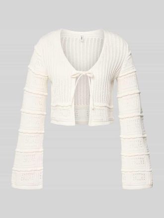 Only Regular Fit Strickjacke aus Baumwoll-Mix Modell NATALIE in Offwhite, Gr&ouml;&szlig;e XL