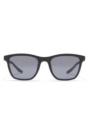 Nike 53mm Stint Rectangle Sunglasses in Matte Black/Black/Dark Grey at Nordstrom Rack