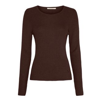 BTF-CPH Top Elegante - - Knitwear - Donna - Marrone - 2XL