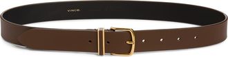 Vince Kaia Leather Belt in Date at Nordstrom, Size X-Large