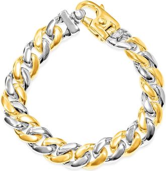 Pompeii3 Mens Cuban Link 14k Gold (101gram) or Platinum (163gram) 13mm Bracelet 9